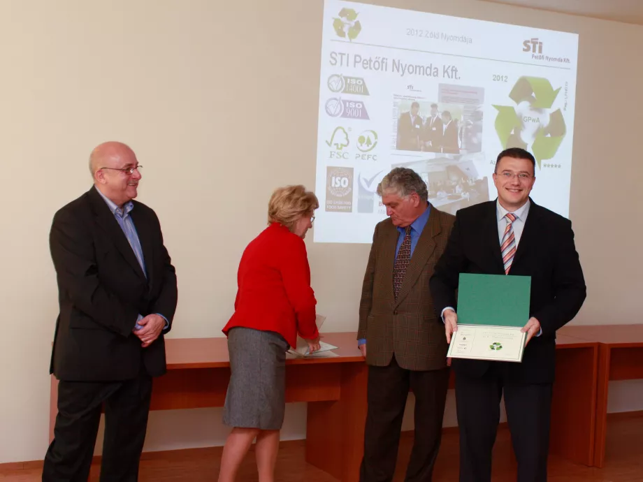 Az STI Petőfi Nyomda ismét az Év Zöld Nyomdája