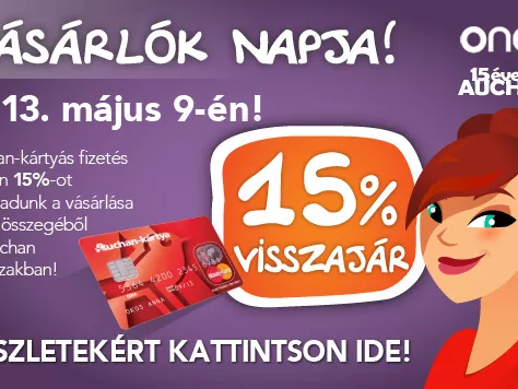 Hogyan ünnepel a 15 éves Auchan?