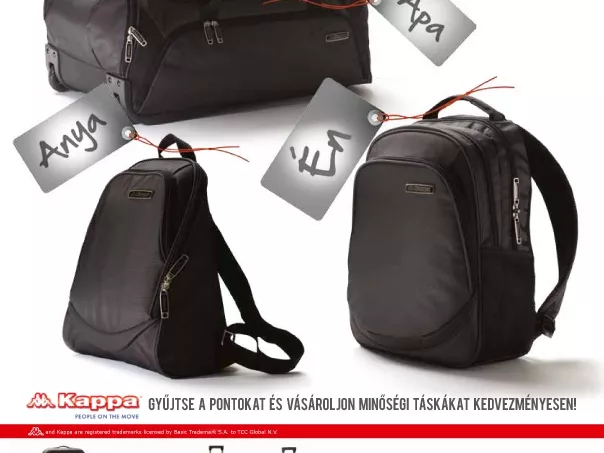 Kappa bőröndök és táskák a SPAR legújabb hűségakciójában