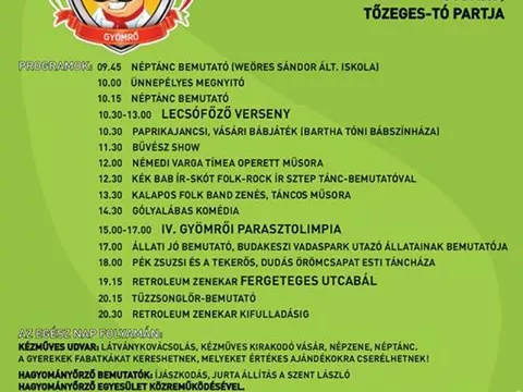 Lecsófőzőverseny és parasztolimpia Gyömrőn