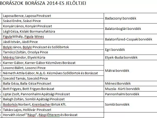 Sorsfordító változások a Borászok Borásza díj életében