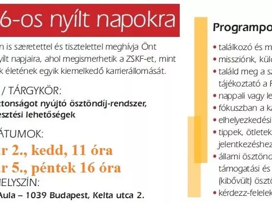 Új képzések, versenyképes diplomák