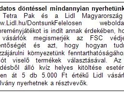 Ezentúl a Lidl sajátmárkás tejei is FSC® tanúsítású italos kartondobozban kaphatók