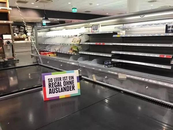 Eltűnt a választék egy német szupermarketből