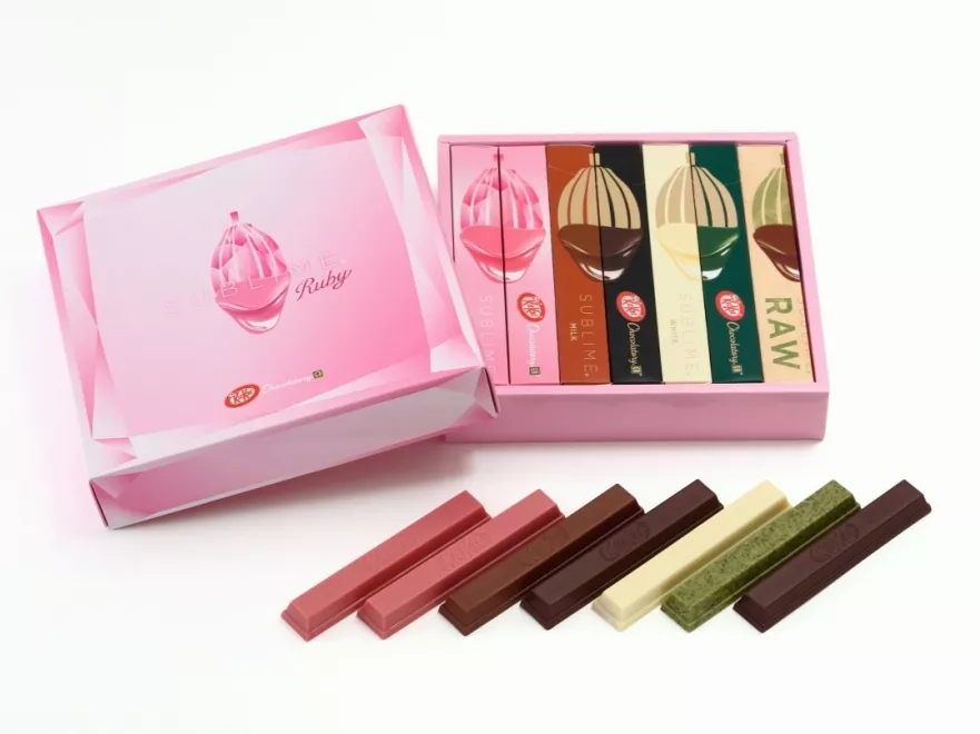 Rubinvörös Kitkat Japánban