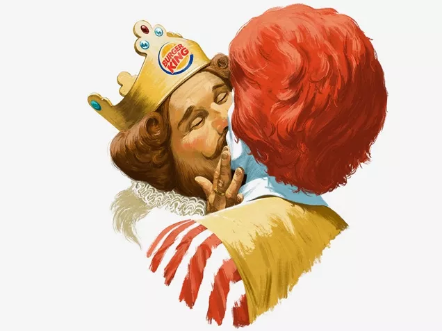 Burger King megcsókolta Ronald McDonaldot