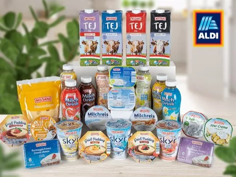 MILSANI: az ALDI egységes tejtermékmárkája