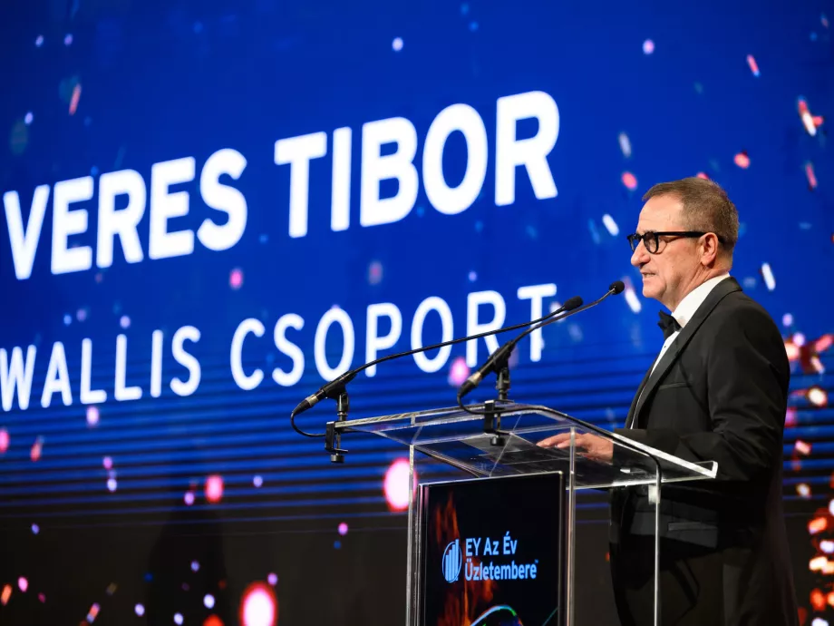 A Wallis Csoport alapítója, Veres Tibor az EY Az Év Üzletembere Díj győztese